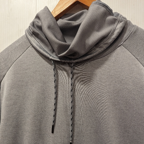 UNDER ARMOUR men's gray funnel neck pull-over sweatshirt - Picture 3 of 7